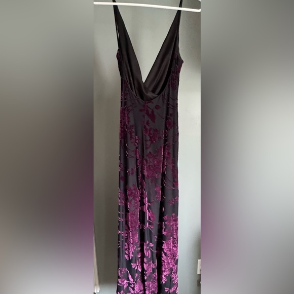 Velvet Burn-Out Cocktail Dress - Picture 2 of 3